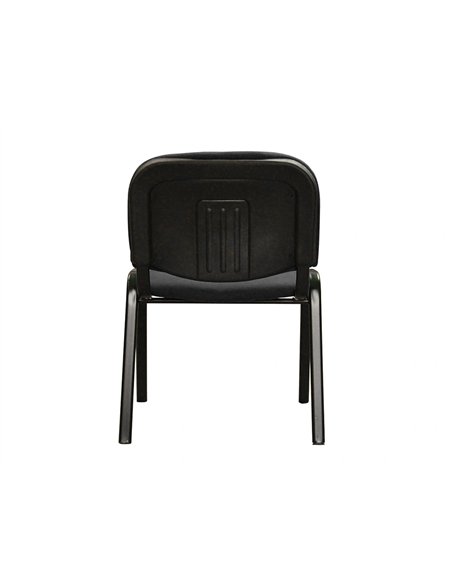 Chaise q-connect connect empilable 4 pieds poids maximum supporté 100kg 91x49x44cm coloris noir 5.3kg.