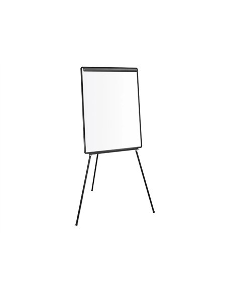Chevalet q-connect économique fond mélaminé tableau effaçable sec 70x100cm auget barette pivotante hauteur maximum 2m.