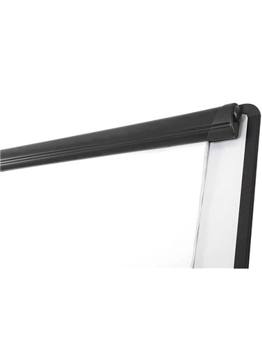 Chevalet q-connect économique fond mélaminé tableau effaçable sec 70x100cm auget barette pivotante hauteur maximum 2m.