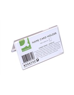 Chevalet q-connect porte-noms méthacrylate idéal système identification 100x60mm. 2