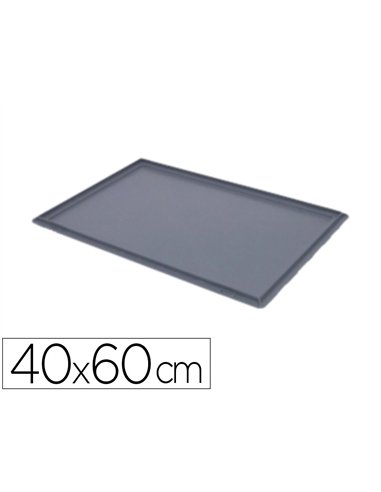 Couvercle viso bac manutention polypropylene 40x60cm gris.