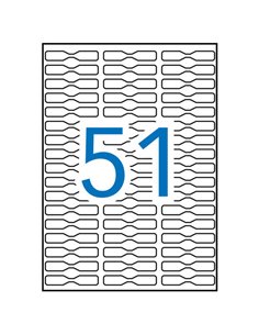 Étiquettes bijoux blanches Apli A5 48 x 8 mm, 15 feuilles