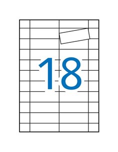 Étiquettes magnétiques blanches Apli 80,0 x 28,0 mm, 5 feuilles