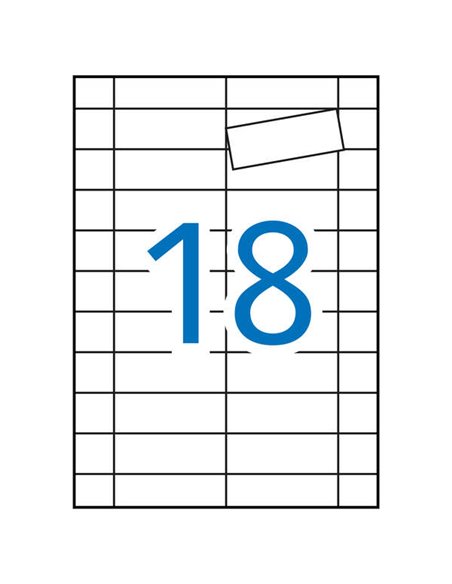 Étiquettes magnétiques blanches Apli 80,0 x 28,0 mm, 5 feuilles