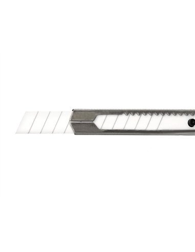 Cutter xd-c18 q-connect metallique lame 9mm en ceramique retractable interchangeable avec frein de securite.