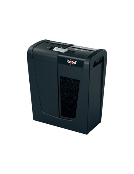 Desctructeur de documents rexel secure s5 coupe droite 5 feuilles de papier a4 de 80gr.
