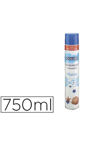 Désodorisant coldis usage professionnel parfum marine aérosol 750ml.