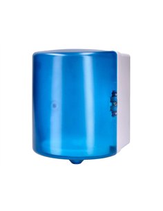 Distributeur essuie-mains q-connect fermeture serrure 2 clefs coloris bleu 225x275x220mm. 2