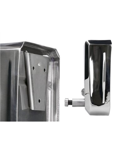 Distributeur savon liquide q-connect manuel acier inoxydable 800ml 179x56x115mm.