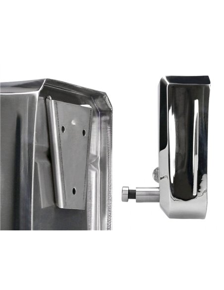 Distributeur savon liquide q-connect manuel acier inoxydable 800ml 179x56x115mm.