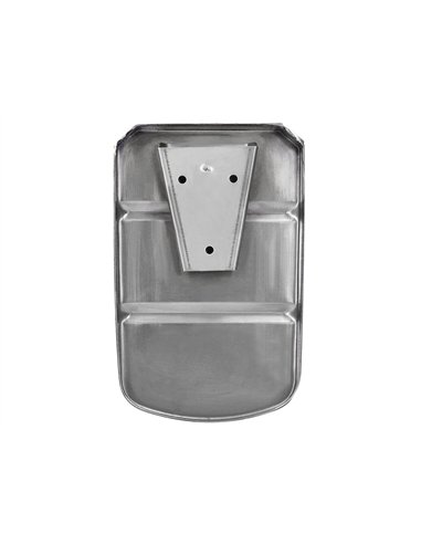 Distributeur savon liquide q-connect manuel acier inoxydable 800ml 179x56x115mm.