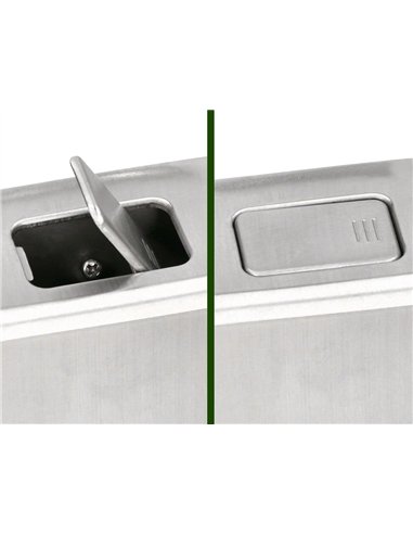 Distributeur savon liquide q-connect manuel acier inoxydable 800ml 179x56x115mm.