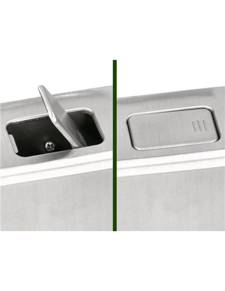 Distributeur savon liquide q-connect manuel acier inoxydable 800ml 179x56x115mm.