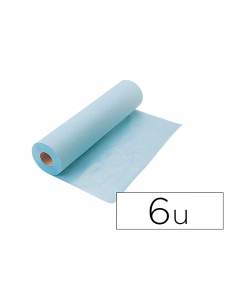 Drap d'examen plastifie 180f carton de 6 rlx.