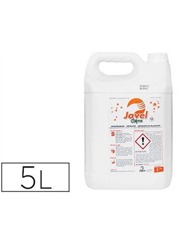 Eau de javel coldis 9 degrés nettoie désinfecte blanchit agréable odeur parfum bidon 5l.