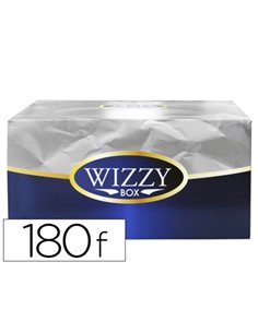 Essuie-mains pure ouate gaufrée 2 plis 21x21cm boîte distributrice 180 feuilles.