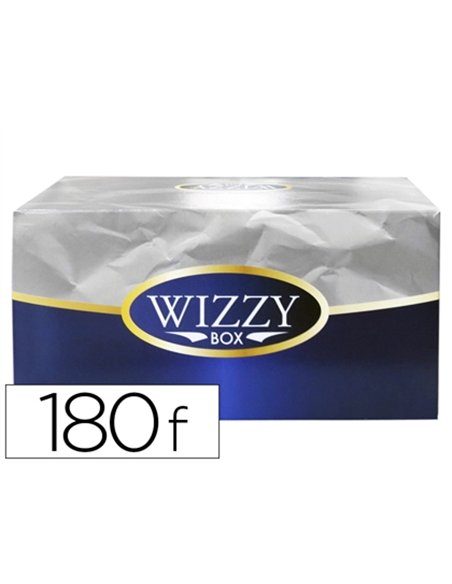 Essuie-mains pure ouate gaufrée 2 plis 21x21cm boîte distributrice 180 feuilles.