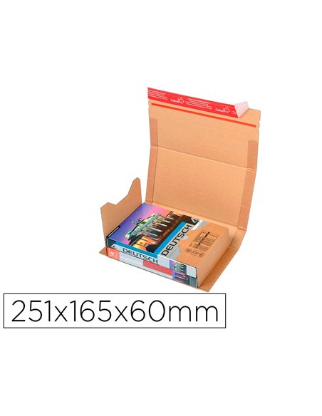 Etui expedition colompac kraft ajustable 251x165x60mm lot de 20.