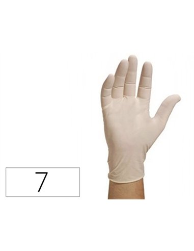 Gant à usage unique jetable non poudré taille m 7/8 lot de 100un.