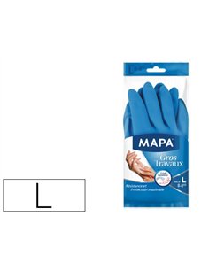 Gant mapa gros travaux latex naturel protection produits ménagers agressifs extérieur renforcé taille l lot 2 gants.