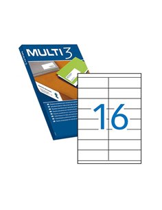 Lot de 8 000 étiquettes blanches à bords droits, dimensions 105 x 35 mm, avec adhésif permanent, pour usages multiples