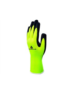 Gant tricot deltaplus polyester fluo enduction mousse latex jauge 13 taille 9 paire. 2