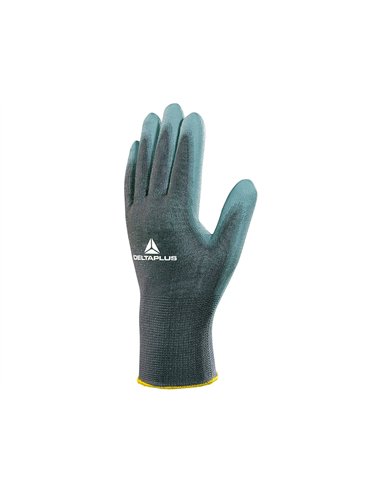 Gant tricot deltaplus polyester paume enduite polyuréthane jauge 13 taille 8 paire.