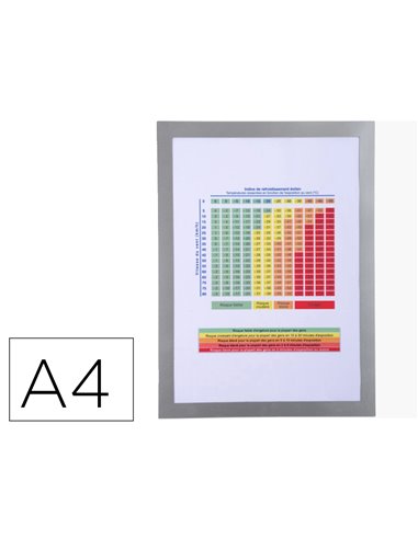 Pochette d affichage exacompta magnetique a4 pour tout support en metal position portrait ou paysage.