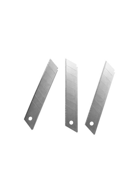Lame rechange jpc cutter acier inoxydable 9mm etui de 10.