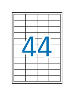 Étiquettes blanches permanentes Apli 48,5 x 25,4 mm, 500 feuilles