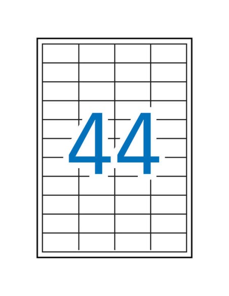 Étiquettes blanches permanentes Apli 48,5 x 25,4 mm, 500 feuilles