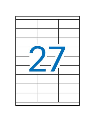 Étiquettes blanches permanentes Apli 70,0 x 30,0 mm, 500 feuilles