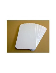 Lot de 6 tableaux carton ferreux sepp magnetiques coloris blancs.