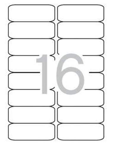 Étiquettes blanches permanentes Apli 99,1 x 34,0 mm, 500 feuilles