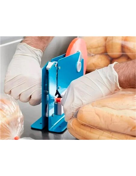 Scelleuse q-connect acier inoxydable peint 218x150x75mm coloris bleu.