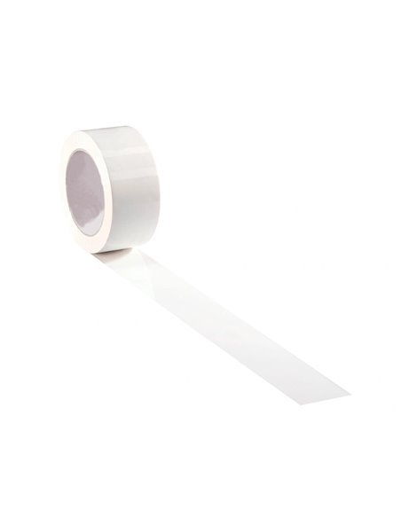 Ruban adhesif q-connect polypropylene 45 microns 66mx75mm pour emballage coloris blanc.