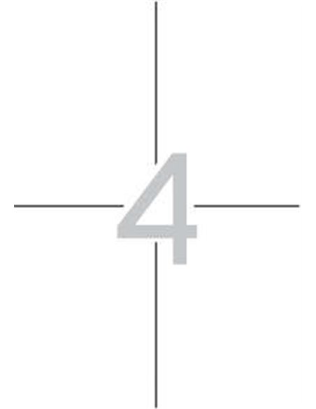 Étiquettes blanches permanentes Apli 105,0 x 148,0 mm, 25 feuilles