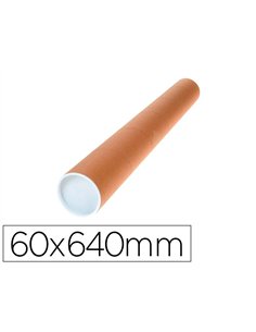 Tube porte-documents q-connectcarton encolle 1,8mm format a160x640mm couvercle plastique tres resistant.