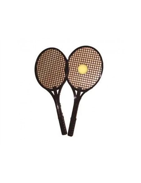 Tennis first loisirs raquette tennis pvc initiation au tennis legeres lot de 2 raquettes et 1 balle.