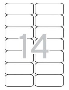 Étiquettes translucides résistantes aux intempéries Apli 99,1 x 38,1 mm, 20 feuilles