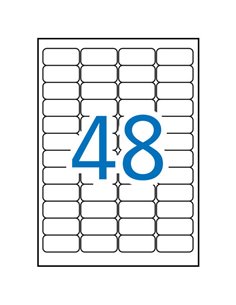 Étiquettes de sécurité blanches Apli 45,7 x 21,2 mm, 10 feuilles