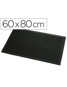Tapis grattant paperflow picots caoutchouc anti-salissures lourdes 60x80cm coloris noir.