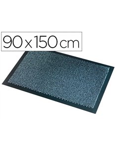 Tapis anti-poussière paperflow polypropylène super budget 90x150cm aspect velour coloris gris.