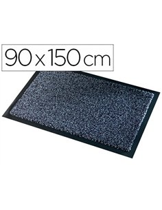 Tapis anti-poussière paperflow polyamide premium 90x150cm aspect velour coloris gris.