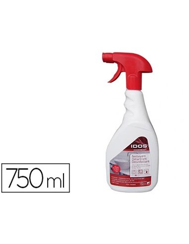 Nettoyant coldis idos acidobact nettoie détartre désinfecte désodorise surfaces lavables effet mousse pistolet 750ml.