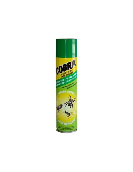 Insecticide cobra insectes rampants efficacité immédiate longue durée aérosol 750ml.