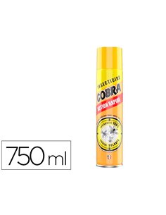 Insecticide cobra insectes volants efficacité immédiate longue durée aérosol 750ml.