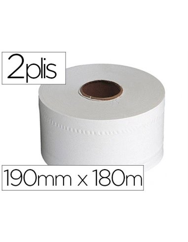 Papier hygiénique tork mini jumbo idéal forte fréquentation rouleau 180m.