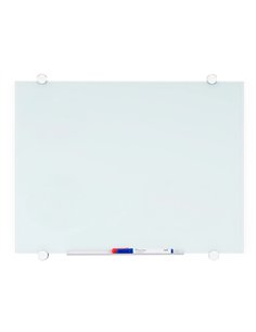Tableau verre q-connect magnetique 90x60cm inclus 2 aimants 1 marqueur effacable 1 brosse kit fixation kf11313. 2