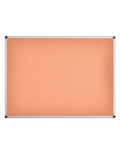 Tableau liege q-connect mural cadre aluminium resistance humidite accessoires fixation mur 1mm epaisseur 180x90cm.